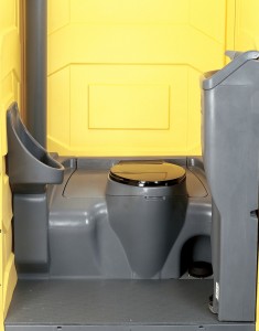 Portable toilet, portable washroom, Johnson's Sanitation