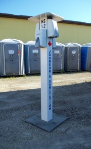 Hand Sanitizer Stand, Johnson's Sanitation