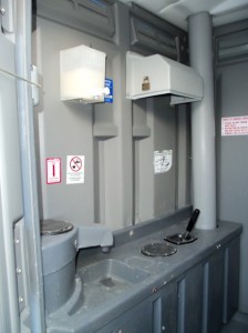 Portable Toilet, High Tech, Fresh Flush, Johnson's Sanitation Service