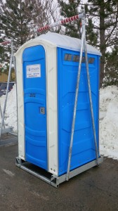 Portable toilet, portable washroom, Johnson's Sanitation Service, Sink Rentals, Septic Services